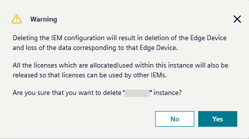 delete instance