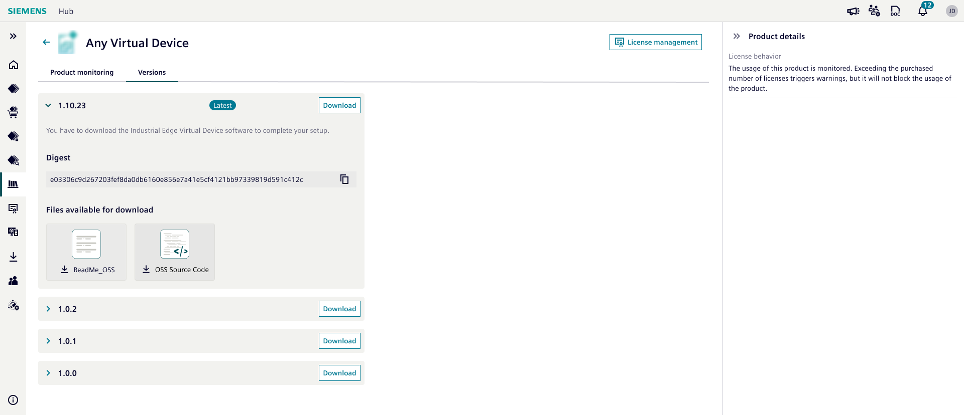 Software Package detail_versions