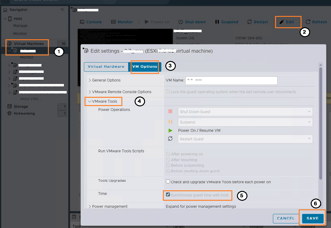 VMware Time Sync