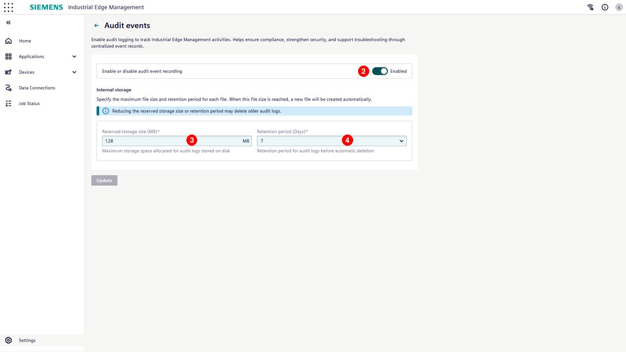 Audit Events UI