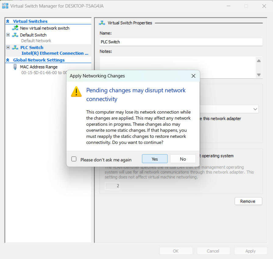 Select VM named "IndustrialEdgeVirtualDevice".